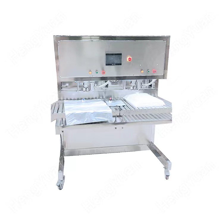 HYBIB-20F 半自动盒中袋饮用水双头灌装压盖机