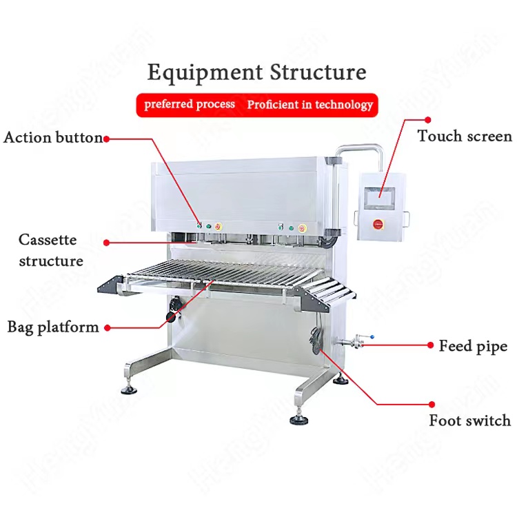 HYBIB-20F 红酒盒中袋灌装压盖机